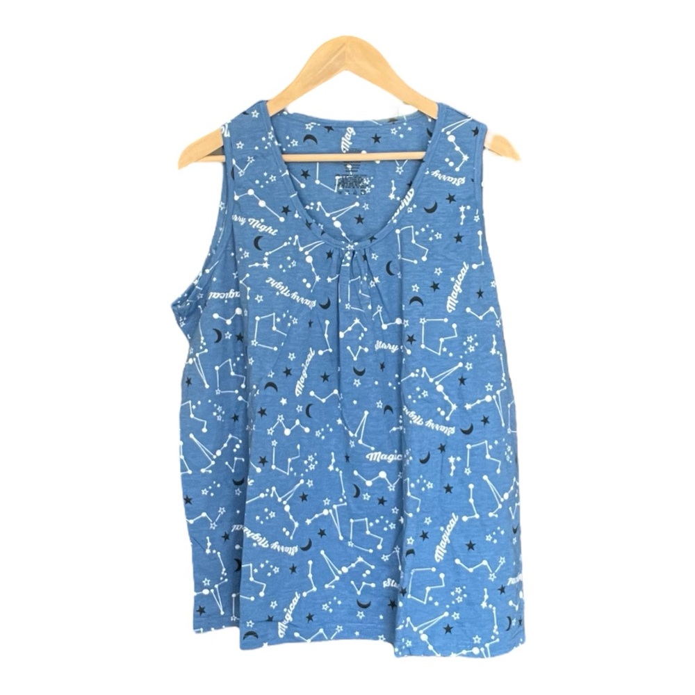 Blue Constellation Tank & Short Pajamas - Size XXL